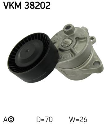 Belt Tensioner, V-ribbed belt - VKM 38202 SKF